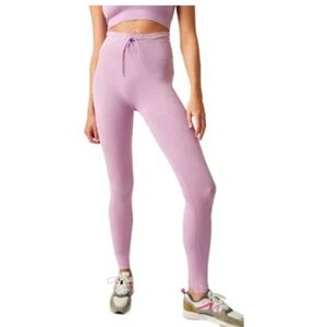 NEW FREE PEOPLE Movement Go To Washed Chive Blossom Modal Leggings M